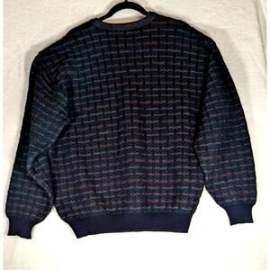 Vtge 90's Tricot st Rafael Sweater L 100% merino wool multi texture Unisex EUC